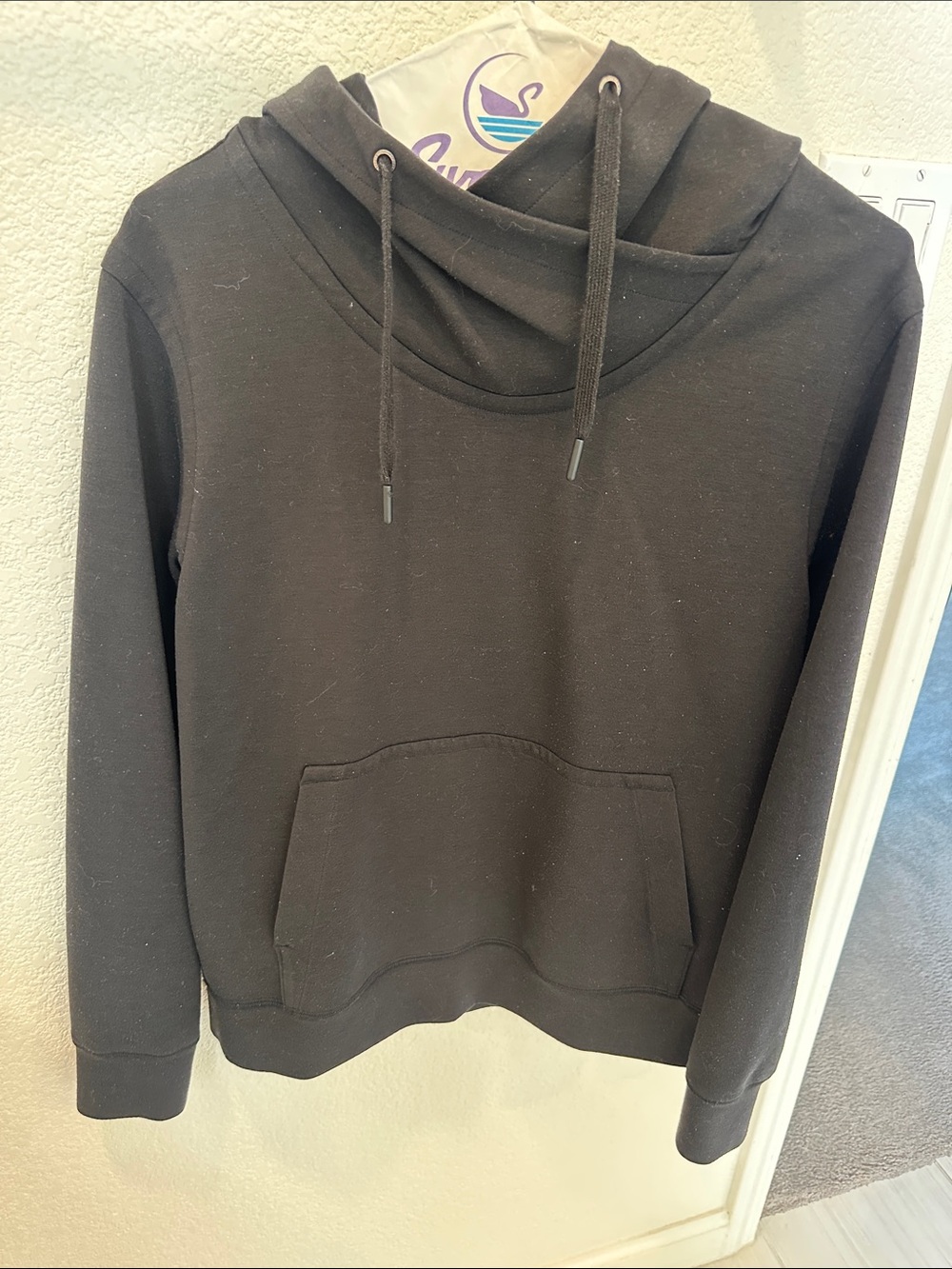 lululemon athletica Black Cowl Neck Pullover Hoodie